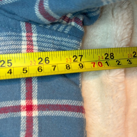 NWT Lucky Brand Men's Shirt Blue Red Plaid Soft Cotton Button-Down Classic Fit - Picture 9 of 11